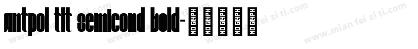 antpol tlt semicond bold字体转换